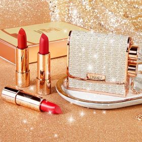 Starry Sky Bright Small Leather Bag Lipstick Three Packs