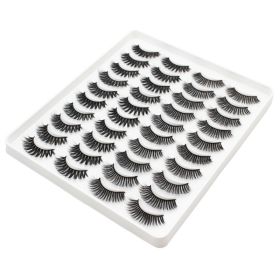 20 Pairs Mink Lashes Natural False Eyelashes Dramatic Volume Fake Lashes Soft Thick Long Eyelashes Wispy Makeup Extension 2022 - 2203