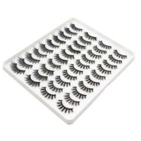 20 Pairs Mink Lashes Natural False Eyelashes Dramatic Volume Fake Lashes Soft Thick Long Eyelashes Wispy Makeup Extension 2022 - 2207