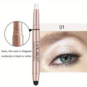 12 Color Eyeshadow Stick Eyeliner Pen, Highlighter Glitter Pearly Shimmer Matte Eyeshadow Pen, Eye Makeup Brightening Stick - No. 1 Color