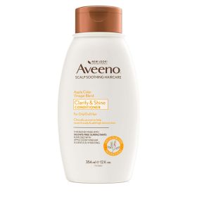 Aveeno Apple Cider Vinegar Clarifying Conditioner, Shine Boosting, Nourishing, for Dull Hair, 12 fl oz - Aveeno