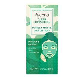 Aveeno Clear Complexion Pure Matte Peel Off Face Mask, 2.0 oz - Aveeno