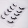 New 5Pairs High Quality Faux Eyelashes Handmade 3D Winged Natural Long Lashes Soft Cat Eye Fake Eyelash For Eye Makeup Wholesale - MZA2437-5