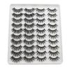 20 Pairs Mink Lashes Natural False Eyelashes Dramatic Volume Fake Lashes Soft Thick Long Eyelashes Wispy Makeup Extension 2022 - YP201