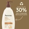 Aveeno Tone + Texture Renewing Hand and Body Lotion for Sensitive Skin, Fragrance Free, 18 oz - Aveeno