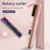 Fully Automatic Hair Curler Multifunctional Rechargeable Hair Curler Travel Home Portable Carry-on Wireless Curling Stick - Black