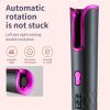 Fully Automatic Hair Curler Multifunctional Rechargeable Hair Curler Travel Home Portable Carry-on Wireless Curling Stick - Black