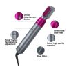 Household 5 in 1 Hot Air Comb Automatic Curling Stick Curling And Straightening Hair Comb Hair Dryer - purple