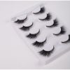 New 5Pairs High Quality Faux Eyelashes Handmade 3D Winged Natural Long Lashes Soft Cat Eye Fake Eyelash For Eye Makeup Wholesale - ZY19978-X160