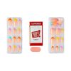 Kiss Impress Medium Almond Gel Press-on Nails, Glossy Multicolored French, 30 Pieces - KISS USA