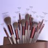 13 PCS/Lot Makeup Brushes Set Eye Shadow Foundation Women Cosmetic Powder Blush Blending Beauty Make Up Tool - As picture