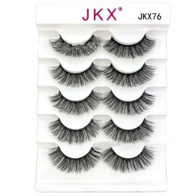 Eye Tail Lengthening Natural Curling Three-dimensional Multi-level Thick Eyelashes (Option: JKX76)