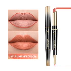 2-in-1 Matte Waterproof Non-Stick Lipstick Pencil (Option: 11 Style)