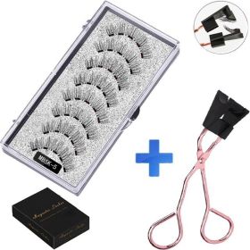 Magnetic False Eyelash Suit Series Magnetic Eyelash Daily Wear Clip Can Be Reused (size: MB5K Eyelash curler)