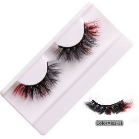 fashion High Color Fried Curly Eyelashes (Option: ColorMix111)