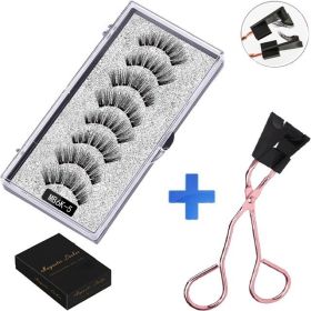 Magnetic False Eyelash Suit Series Magnetic Eyelash Daily Wear Clip Can Be Reused (size: MB6K Eyelash curler)