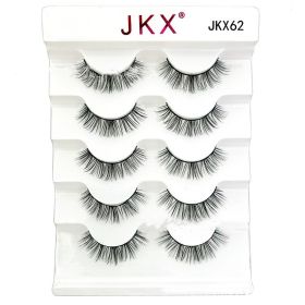 Eye Tail Lengthening Natural Curling Three-dimensional Multi-level Thick Eyelashes (Option: JKX62)