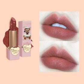 Flower Know Lipstick Circus Dry Rose Color Students (Option: Milk tea bear)