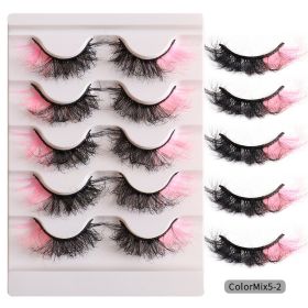 fashion High Color Fried Curly Eyelashes (Option: ColorMix52)