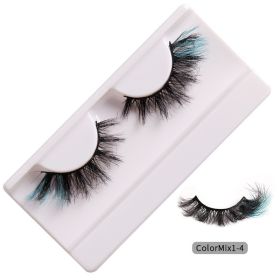 fashion High Color Fried Curly Eyelashes (Option: ColorMix14)