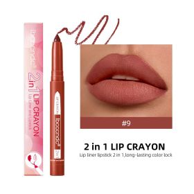 Two-in-one Lip Liner Long Lasting Waterproof Matte (Option: 1G-9 Style)