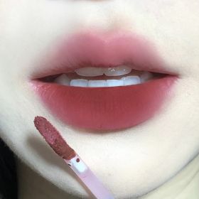 Small Silver Tube Matte Lip Gloss Velvet White Lip Mud Low Saturation Milk Tea Lipstick (Option: Red Flame Tea Orange)