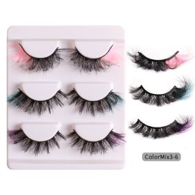 fashion High Color Fried Curly Eyelashes (Option: ColorMix36)