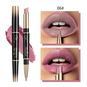 High Quality Double-headed Lipstick Lip Liner (Option: 06 Barbie Pink)