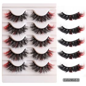 fashion High Color Fried Curly Eyelashes (Option: ColorMix53)