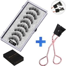 Magnetic False Eyelash Suit Series Magnetic Eyelash Daily Wear Clip Can Be Reused (size: MB3K Eyelash curler)