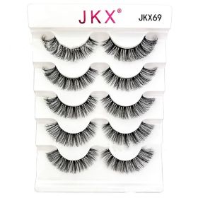 Eye Tail Lengthening Natural Curling Three-dimensional Multi-level Thick Eyelashes (Option: JKX69)