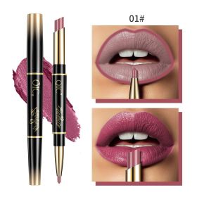 High Quality Double-headed Lipstick Lip Liner (Option: 01 Violet)