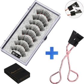 Magnetic False Eyelash Suit Series Magnetic Eyelash Daily Wear Clip Can Be Reused (size: MB13K Eyelash curler)