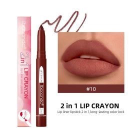 Two-in-one Lip Liner Long Lasting Waterproof Matte (Option: 1G-10 Style)