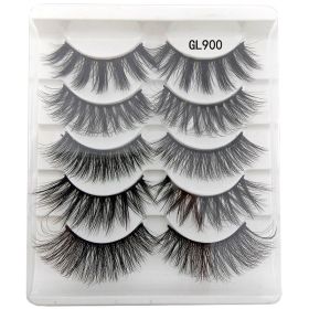 3D False Eyelashes 5Pairs Natural And Soft (Option: GL900)