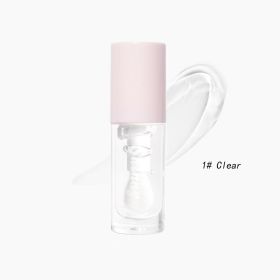 Translucent Black Lip Gloss Water Light Mirror Highlight Lipstick (Option: Transparent Color-8ml)