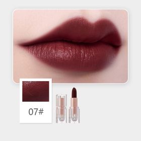 Matte Finish Crystal Square Tube Lipstick (Option: 7 Style)