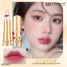 Crystal Petal Gold Foil Temperature Change Lipstick (Option: 2 Rose Red)