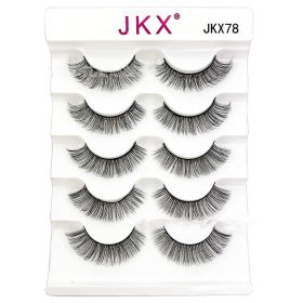 Eye Tail Lengthening Natural Curling Three-dimensional Multi-level Thick Eyelashes (Option: JKX78)