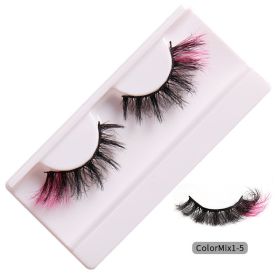 fashion High Color Fried Curly Eyelashes (Option: ColorMix15)