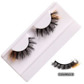 fashion High Color Fried Curly Eyelashes (Option: ColorMix18)