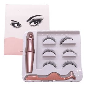 Magnetic Eyeliner Eyelash Set Natural Thick Magnet False (Option: Crown eyeliner Set)