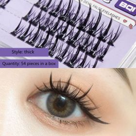 Dense And Light Natural Simulation Single Cluster Segmented Grafting Of Novice Eyelashes (Option: Style A)