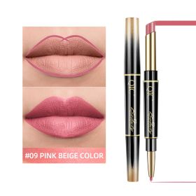 2-in-1 Matte Waterproof Non-Stick Lipstick Pencil (Option: 9 Style)