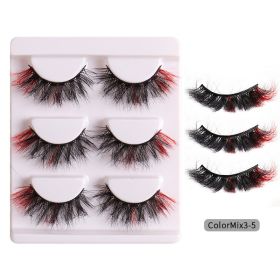 fashion High Color Fried Curly Eyelashes (Option: ColorMix35)