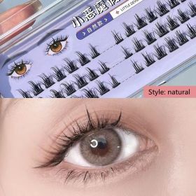 Dense And Light Natural Simulation Single Cluster Segmented Grafting Of Novice Eyelashes (Option: Style C)