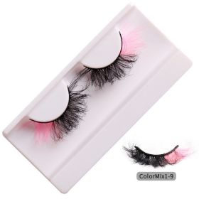 fashion High Color Fried Curly Eyelashes (Option: ColorMix19)