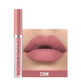 Lip Mud Lazy Lipstick Lip Glaze Authentic Matte Lip Gloss Not Easy To Dip Cup (Option: 8 Style)