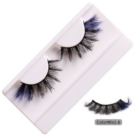 fashion High Color Fried Curly Eyelashes (Option: ColorMix16)